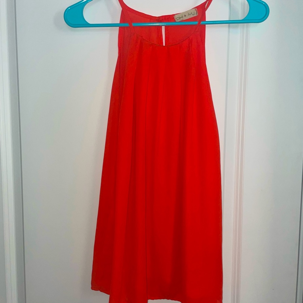 Bright Orange Dressy Tank top